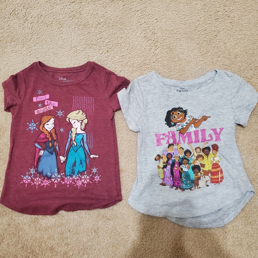 Disney Frozen & Encanto Little Girls Tees